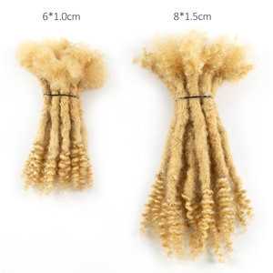 613 #   Extensions de cheveux naturels Goddess Locs 6 pouces, dreadlocks permanentes faites à la main, sans nœuds, pour salon de beauté - Product Image 4