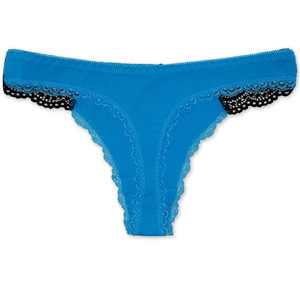<span class=keywords><strong>Perizoma</strong></span> attillato elastico Sexy in puro <span class=keywords><strong>cotone</strong></span> <span class=keywords><strong>nero</strong></span> a vita bassa - Product Image 4