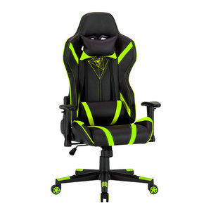 Chaise de jeu ergonomique moderne en cuir, fauteuil inclinable réglable en hauteur, base en nylon, <span class=keywords><strong>Scorpion</strong></span>, vérin à gaz à 3 étages - Product Image 2