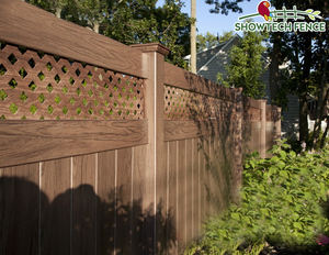 Белая и деревянная цветная виниловая пластиковая ПВХ решетка цена решетка садовые ограждения панели с решеткой - Product Image 3