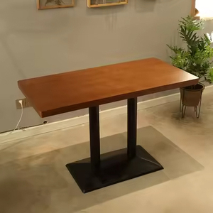 Tavolo <span class=keywords><strong>da</strong></span> <span class=keywords><strong>pranzo</strong></span> e sedia in legno massello all'ingrosso Lakuna combinazione tavolo per Bar Hotel semplice tavolo rettangolare rotondo - Product Image 2