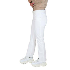 Pantalon Donna DKE8759 beige taille haute coupe droite pour femme - Product Image 3