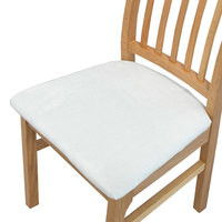 Couvertures de chaise en velours renard argenté épaissi de qualité supérieure Protecteur de coussin en Spandex pour chaises surdimensionnées
