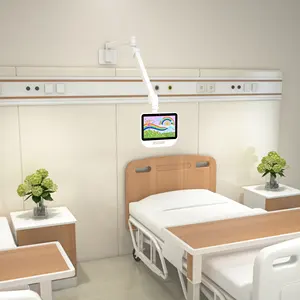 PM-501 Long Single Arm Full Motion Medical Hospital LCD Monitor Tablet Wall Mount For Hospital