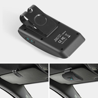 Speaker Mobil Bluetooth Pemutar MP3 dengan Dudukan Visor, Panggilan Bebas Genggam, Pengurangan Kebisingan DSP