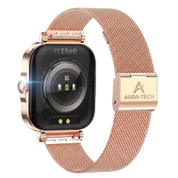 Montre connectée 1,75 pouce AMOLED, appels Bluetooth, NFC, moniteur de fréquence cardiaque, tension artérielle, SpO2, portable