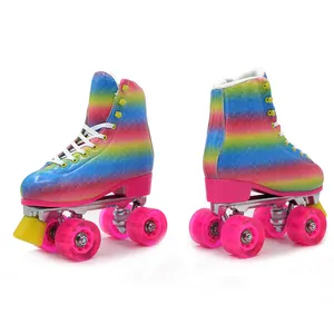 Outdoor Skating Flashing Wheels Kids Inline Roller Skate Shoes