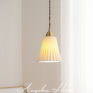 Vintage Ceramic Pendant Lamp <b>Led</b> <b>Light</b> Source Round Single Head Home Lighting Fixture - Product Image 4