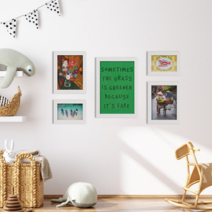 Bán buôn 5 cái MDF khung ảnh bằng gỗ trang trí nội thất treo tường đơn giản Lưu Niệm Hình ảnh khung <span class=keywords><strong>Set</strong></span> - Product Image 3