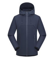 Blouson Bomber Imperméable à Capuche en PU, Polyester et Spandex Tissé, Fermeture Éclair sur le Devant, Unisexe, Vêtement d'Extérieur Décontracté