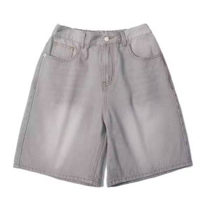 Shorts de Mezclilla para Hombre, Corte Boyfriend, Cintura Media, Casuales, Transpirables, para Verano - Product Image 1