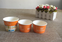 Vente en gros d'usine de tasses à gâteau jetables écologiques et de tasses de crème glacée gobelets en papier à usage unique