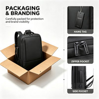 Tas Ransel Laptop Oxford Anti Air, Dapat Diperluas, Dilengkapi Port USB Pengisian Daya, Kapasitas Besar, Unisex, Untuk Bisnis dan Perjalanan