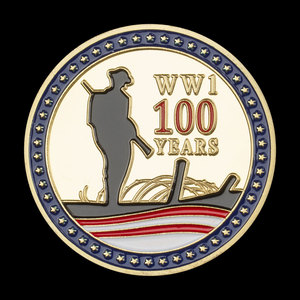 Moneda Conmemorativa Chapada en <span class=keywords><strong>Oro</strong></span>, Recuerdo del <span class=keywords><strong>Centenario</strong></span> <span class=keywords><strong>de</strong></span> 1918 a 2018, Moneda <span class=keywords><strong>de</strong></span> Colección - Product Image 4