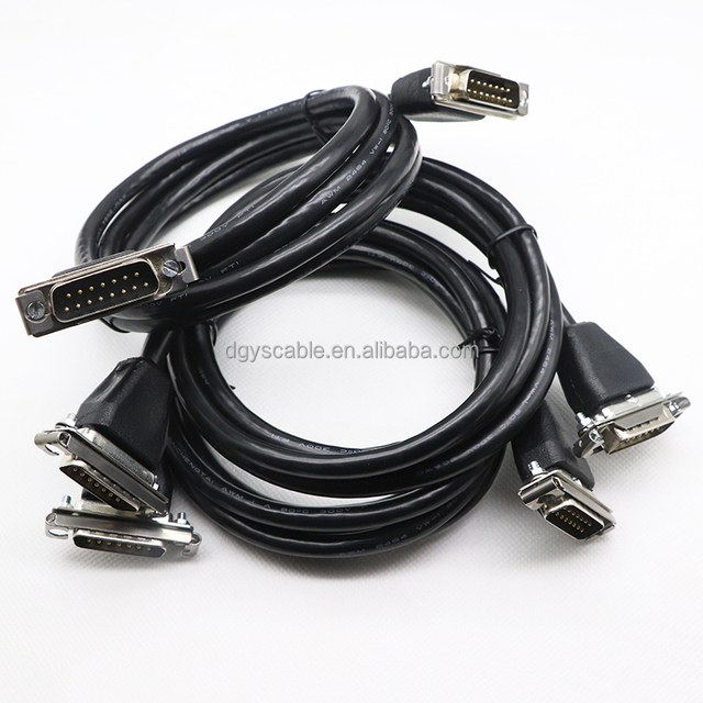 RS232 Serial cable DB15P Male TO DB15P Male Slide lock cable db15pin Male/female extension cable