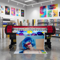Imprimante Film Autocollant Vinyle Baches Vinyles 1,80 Telón de fondo Máquina de impresión