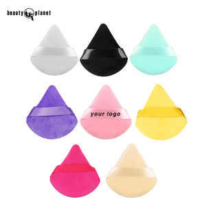 Éponges de maquillage personnalisées Beauty Planet, houppettes triangulaires en velours pour poudre, vente en gros, éponges triangulaires en velours pour le visage avec boîte - Product Image 6