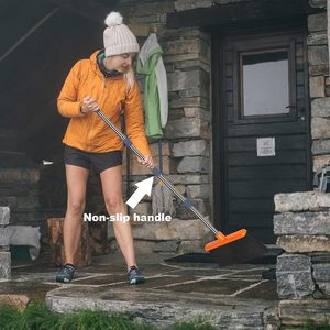 Juego de escoba y recogedor plegables, kit de barrido doméstico con cerdas suaves, herramienta eficiente para limpiar pelo, polvo y basura - Product Image 6