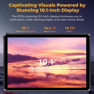 <span class=keywords><strong>Oukitel</strong></span> แท็บเล็ต RT9ทนทาน10นิ้ว OCTA-core 6GB + 256GB แบตเตอรี่11000mAh IP68 Android 14 PC ทนทาน - Product Image 1