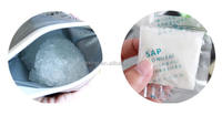 Sachet d'absorbant SAP pour sac à vomi et urine d'hôpital, polymère super absorbant, poudre blanche, hydrogel non toxique, capacité d'absorption d'eau de 400 ml