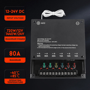 12V 24V Universele Draadloze Bediening Knipperende Verlichtingsmodus Aux 6 Bende Schakelpaneel Schakelkast Met Acc - Product Image 5