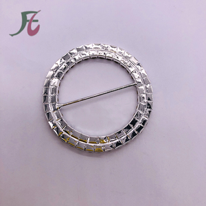 57mm גדול עגול ריינסטון אבזמים עם פרל טבעת/סיטונאי ריינסטון סרט שקופיות מעגל - Product Image 5