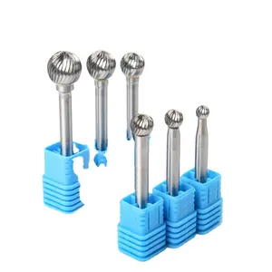 Sphere Burr Head Tungsten Carbide Alloy Rotary File Tool Ball Burrs Die Grinder Abrasive Tool Drill Milling Carving Bit