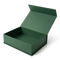 Petite boîte cadeau en carton rigide biodégradable avec fermeture magnétique, impression offset avec revêtement UV en feuille d'argent pour parfums, chaussettes, fourrures