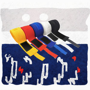 Meilleures ventes JANNATSPORTS Bandages de boxe professionnels en coton, élastiques, respirants, stables, avec logo personnalisé, durables - Product Image 2