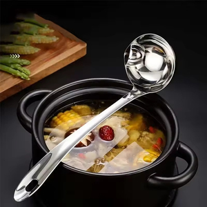 Cuchara Separadora de Aceite de Acero Inoxidable a Prueba de Fugas de 10 ml con Mango Largo, Apta para Lavavajillas y Ecológica, Cuchara para Sopa Estilo Chino - Product Image 6