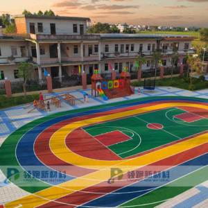 Pista de correr antideslizante de alta calidad INOLP, materiales EPDM coloridos para suelos deportivos, patios de baloncesto para correr y trotar - Product Image 1