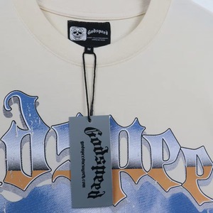 T-shirt graphique vintage délavé à l'acide pour homme, 100 % coton, imprimé crâne, coupe classique, écologique, respirant, streetwear, logo squelette - Product Image 3