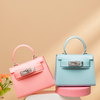 Tas tangan warna-warni Fashion grosir tas Tote Mini tas Jelly dompet koin lipstik wanita PVC tas selempang bahu tahan air