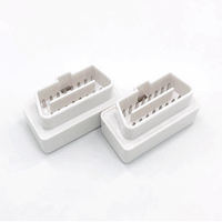 Carcasa y Conector Macho OBD 2 Blancos para Vehículos Diésel, Carcasa de Conexión para Dispositivo de Diagnóstico OBD-II