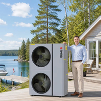 Bomba de Calor Monobloque Inverter DC Completa EVI R290 de 15.6kW 75 ℃   Bomba de Calor de Aire de Alta Temperatura ErP A+++, Certificación CE CB, OEM para Hoteles
