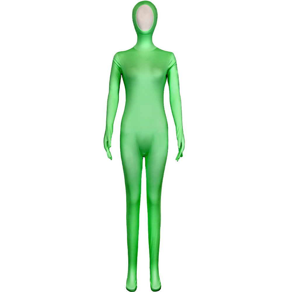 Green - Unisex style with hands, feet, and face showing