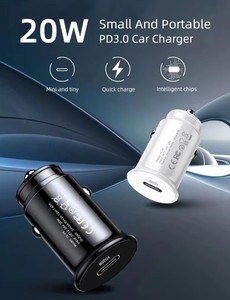 20W <span class=keywords><strong>usb</strong></span>-<span class=keywords><strong>c</strong></span>车载充电器，带PD快速充电5V/3A输出，用于手机耳塞摄像头和智能手表点烟器适配器 - Product Image 5