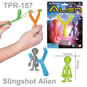 弹性批发销售粘液娃娃玩具制造商粘性弹弓颜色定制外星人弹弓外星人