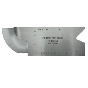 بلوك ISO 19675 PAUT IIW |   كتلة اختبار المعايرة بالموجات فوق الصوتية ذات التردد المتدرج NDT - Product Image 5