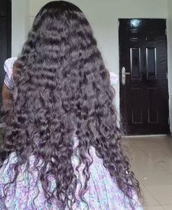Extensions de cheveux naturels en mèches complètes, lisses, bouclés birmans, <span class=keywords><strong>tissage</strong></span> <span class=keywords><strong>naturel</strong></span>, extensions de cheveux noirs jet, cheveux bruts cambodgiens, donneur unique - Product Image 3
