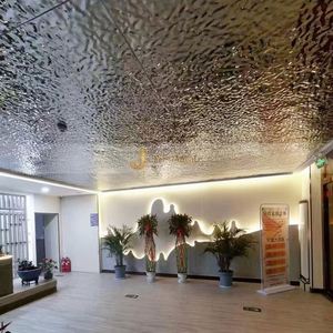 M28 304 Decorative Stainless Steel Plate Gold <b>Mirror</b> Water Wave Stamped Ripple Cutting Welding Wall <b>Panel</b> Ceiling Custom - Product Image 5