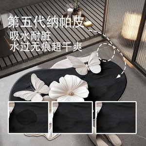 מחצלות אמבט ללא החלקה עבור חדר אמבטיה הבית עיצוב מקורי מחיר פרפר רצפה מחצלת סופר רחצה - Product Image 6