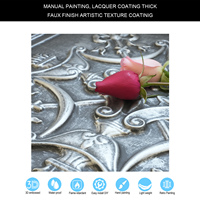 Carreaux de plafond en étain à motif vintage PL07 Panneaux muraux rustiques en étain antique pour l'amélioration de l'habitat Imperméable ignifuge pour les hôtels