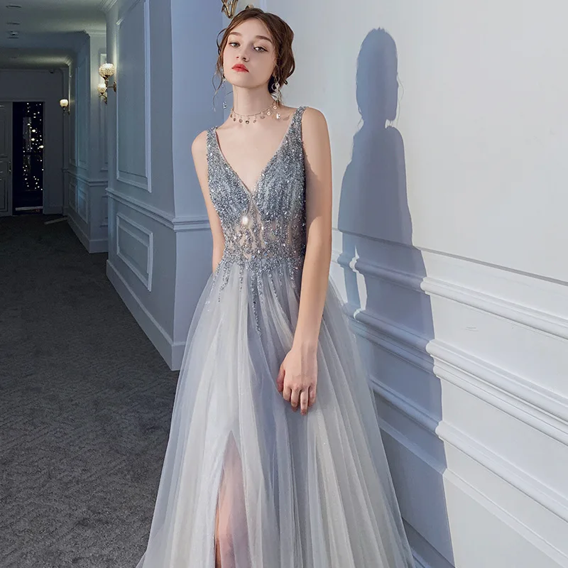 Venta al por mayor vestidos gris plata-Compre online los mejores vestidos  gris plata lotes de China vestidos gris plata a mayoristas | Alibaba.com