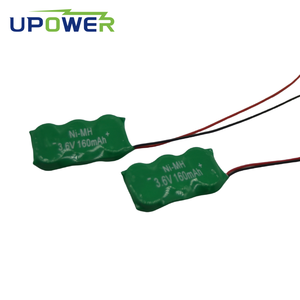 Uli OEM Ni-MH <span class=keywords><strong>3.6V</strong></span> 160mAh <span class=keywords><strong>160H</strong></span>ボタンコインバッテリーパック,家電用ケーブル付き - Product Image 1