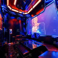Ensemble de salon de chicha pour boîte de nuit Strip, autres meubles de bar à LED, meubles de canapé pour boîte de nuit