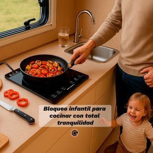 Placa de Cocción Infrarroja Grunkel de 2000W con 8 Niveles de Potencia - Product Image 6
