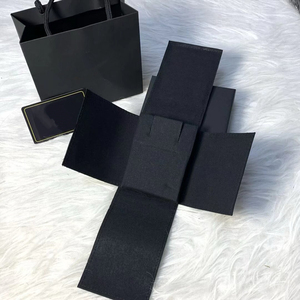 Boîte de présentation de bijoux, emballage cadeau, sac de voyage carré protecteur et portable avec logo personnalisé, conteneurs en cuir fabriqués en usine OEM - Product Image 2