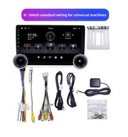 Reproductor Android para Auto de 9/10.1 Pulgadas, Doble Perilla, 8 Núcleos, 4+64G, Pantalla Multimedia, Carplay Inalámbrico, Radio, WIFI, Reproductor de DVD