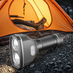 Bền ngoài trời Led đèn pin 350lm cao <span class=keywords><strong>CRI</strong></span> Chiếu Sáng Quang học kép độc lập mát/ấm trắng điều khiển đèn Pin ngọn đuốc - Product Image 1